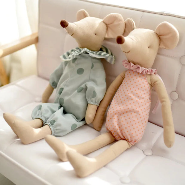 Little and Cute Cotton Bowknot Mouse Doll Stuffed Toy