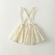 Baby Girl Ivory Lace Summer Organic Cotton Ruffle