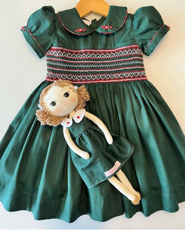 Green Smocked Dress